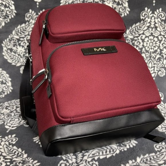 Michael Kors Kent Sport Utility Backpack Merlot - Picture 4 of 16